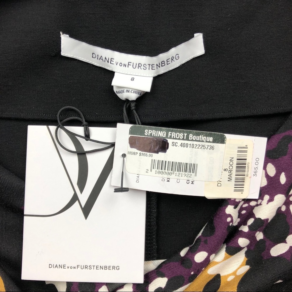 NWT DVF Kirby Silk Jersey Dress Size 8 - Picture 3 of 7
